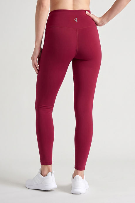 Zelocity Quick Dry Gym Leggings - Beet Red — image 3